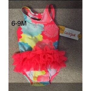 Cat & Jack 6-9 M one piece bathing suit